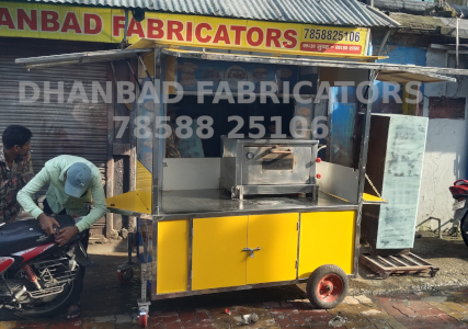 STAINLESS STEEL BIKE TOWABLE PIZZA CART